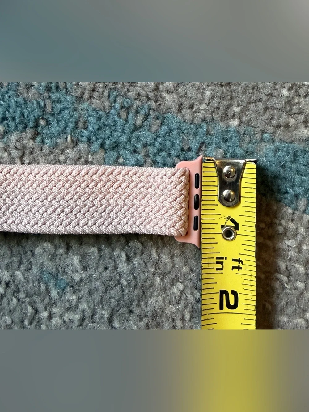 Source Unknown Pink Braided Watch Band with Rhinestone Case